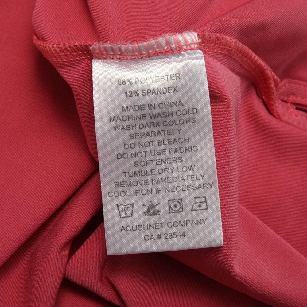 FootJoy Polo Shirt Mens XL Pink Stripe Golf Performance Stretch Hershey CC Logo - Picture 6 of 11